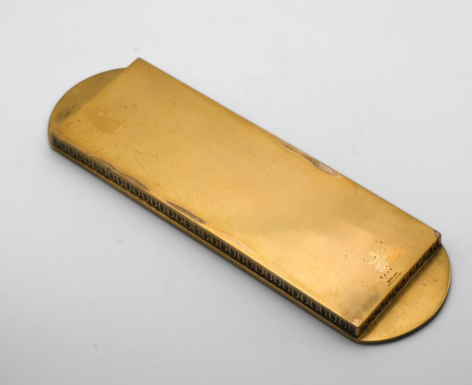 photo furniture Antique Tiffany Studios Bronze Doré Pen Tray Neoclassical Taste