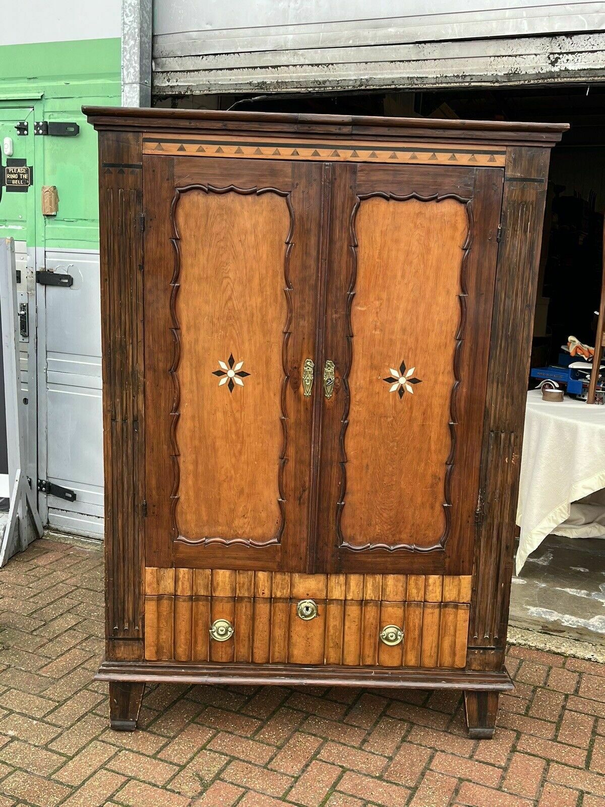 Antique Cabinet, Loads Of Storage, Secret Compartment. With Key photo for sale