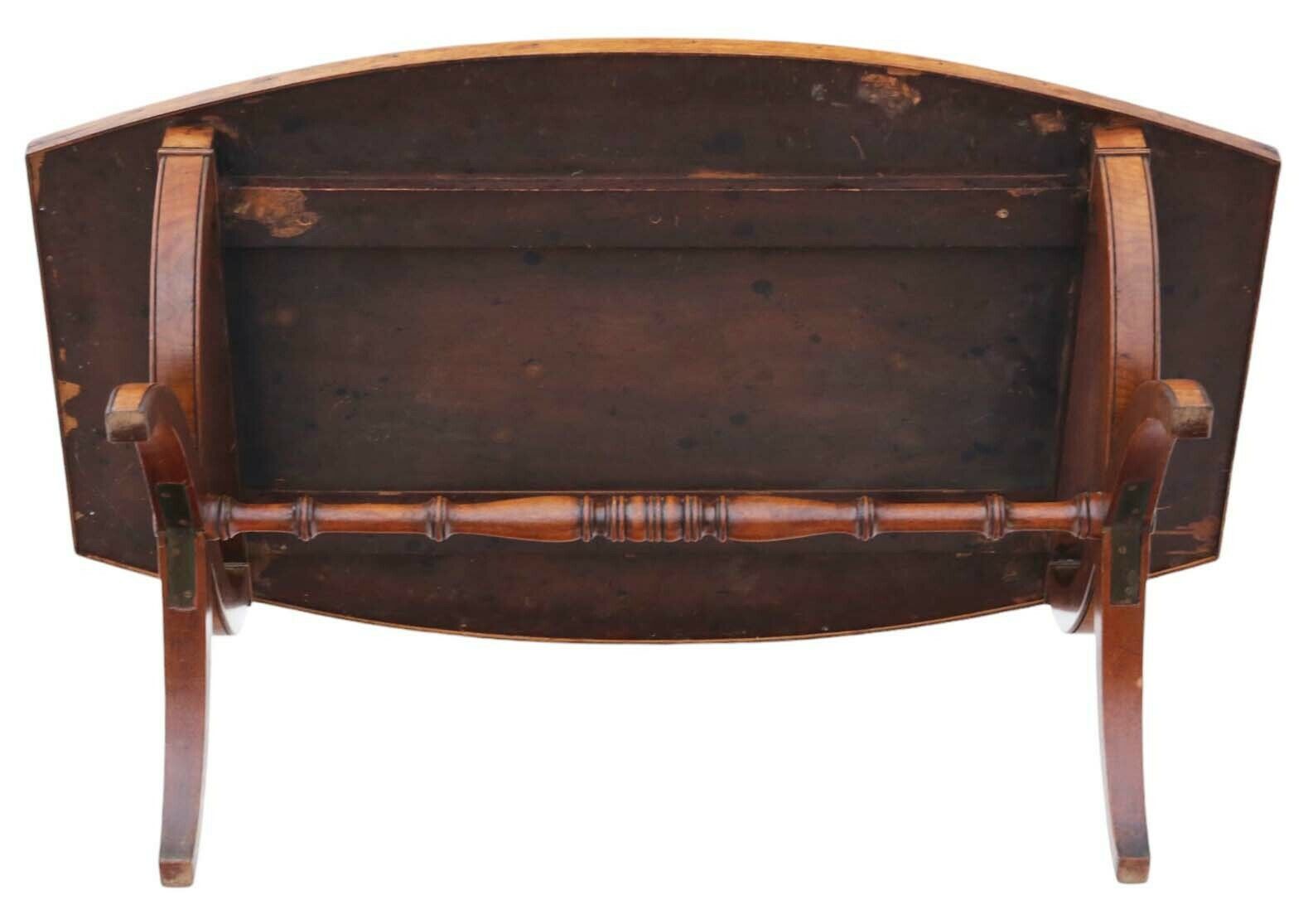 Antique Vintage Quality Early 20th Century Yew Oyster Veneer Coffee Table photo buy