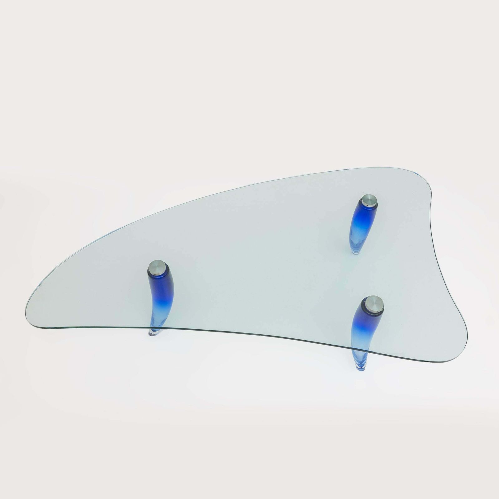 Produced By Seguso Modern Murano Glass Coffee Table For Roche Bobois, 1990s photo furniture