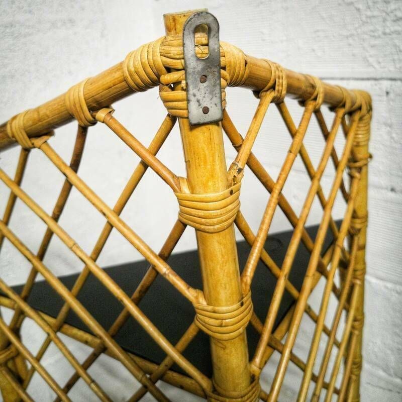 photo for sale Rattan Corner Shelf, Boho