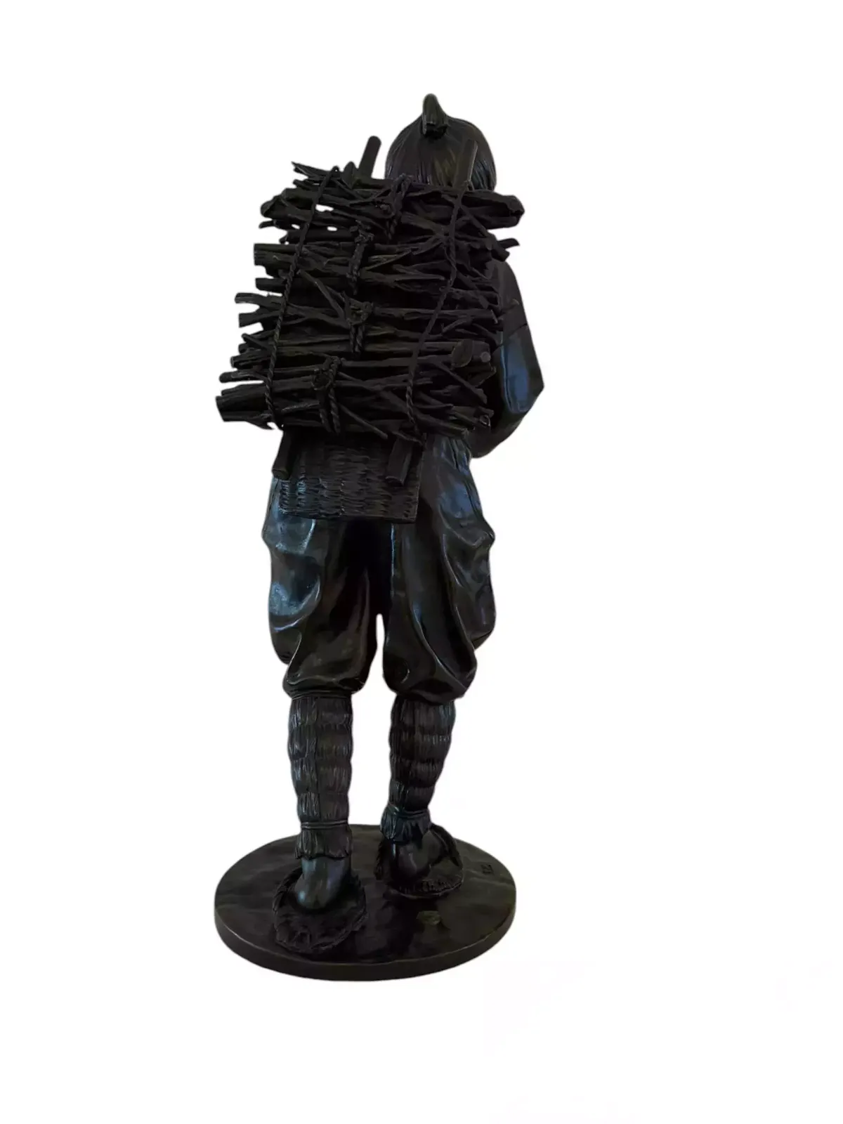 Bronze Figure Representing Kinjiro Ninomiya Sontoku, Japan, Early 20th Century, Signed. photo buy
