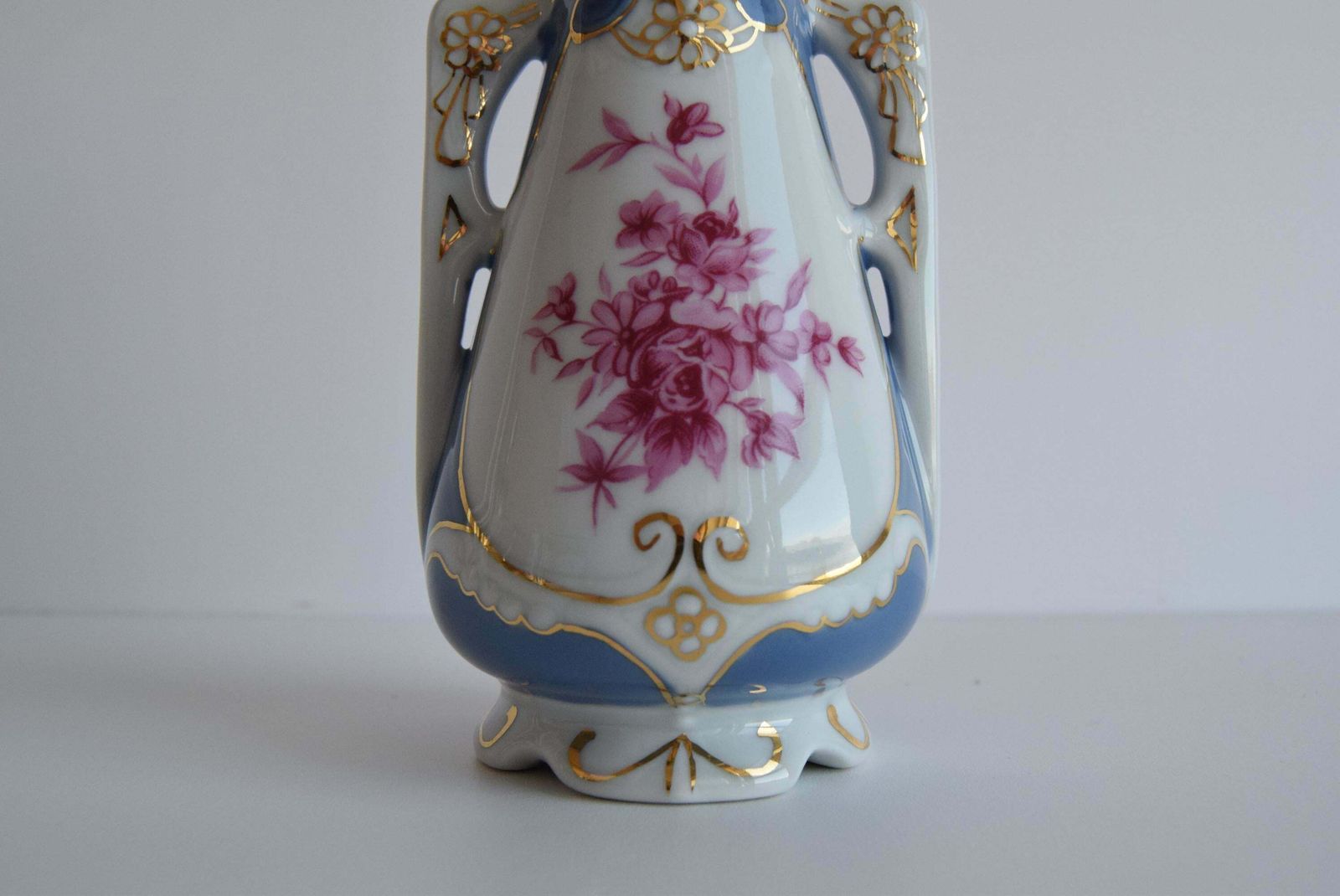 Porcelain Vase By Royal Dux, 1960's. photo vintage