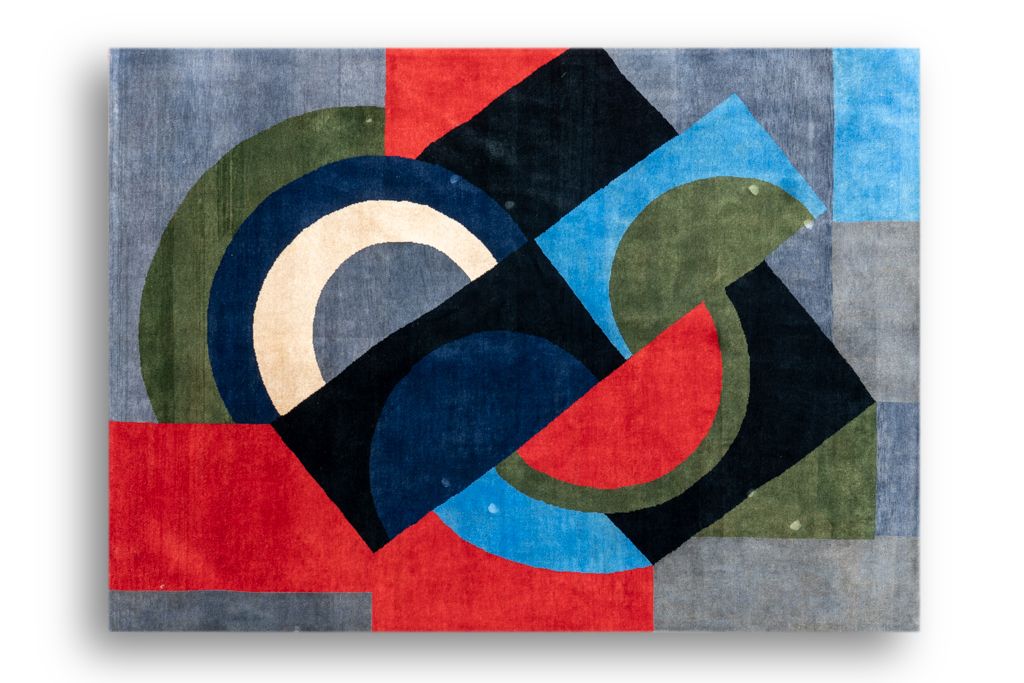 Hand Woven Tapestry Inspired By Sonia Delaunay. January 2023. Ls58065509e