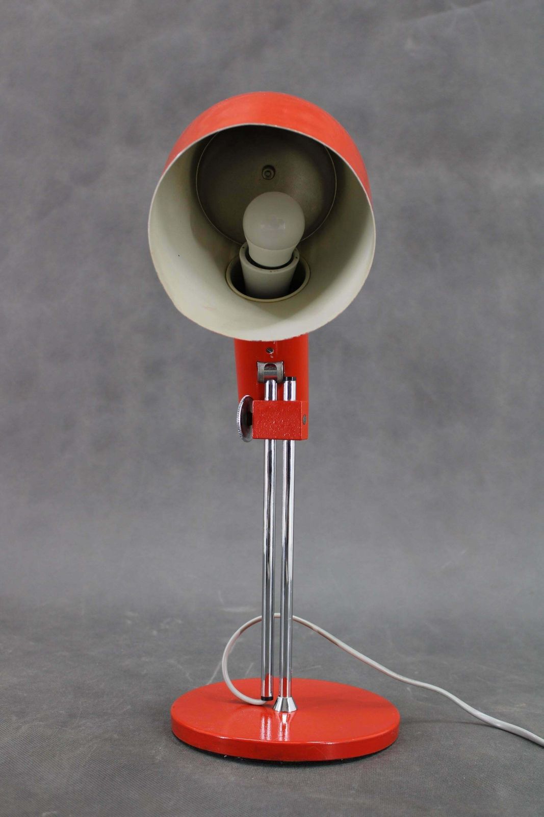 1960s Josef Hurka Red Desk Lamp For Napako , Czechoslovakia photo Lighting