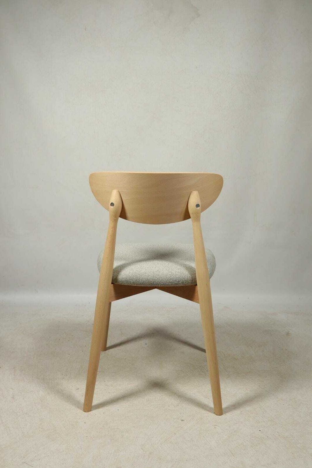 Dining Chairs Scandinave Design Natural Lin Beige Fabric Hand Crafted Plywood Personalization Fabrics Colors Of Fabric photo 1199.0