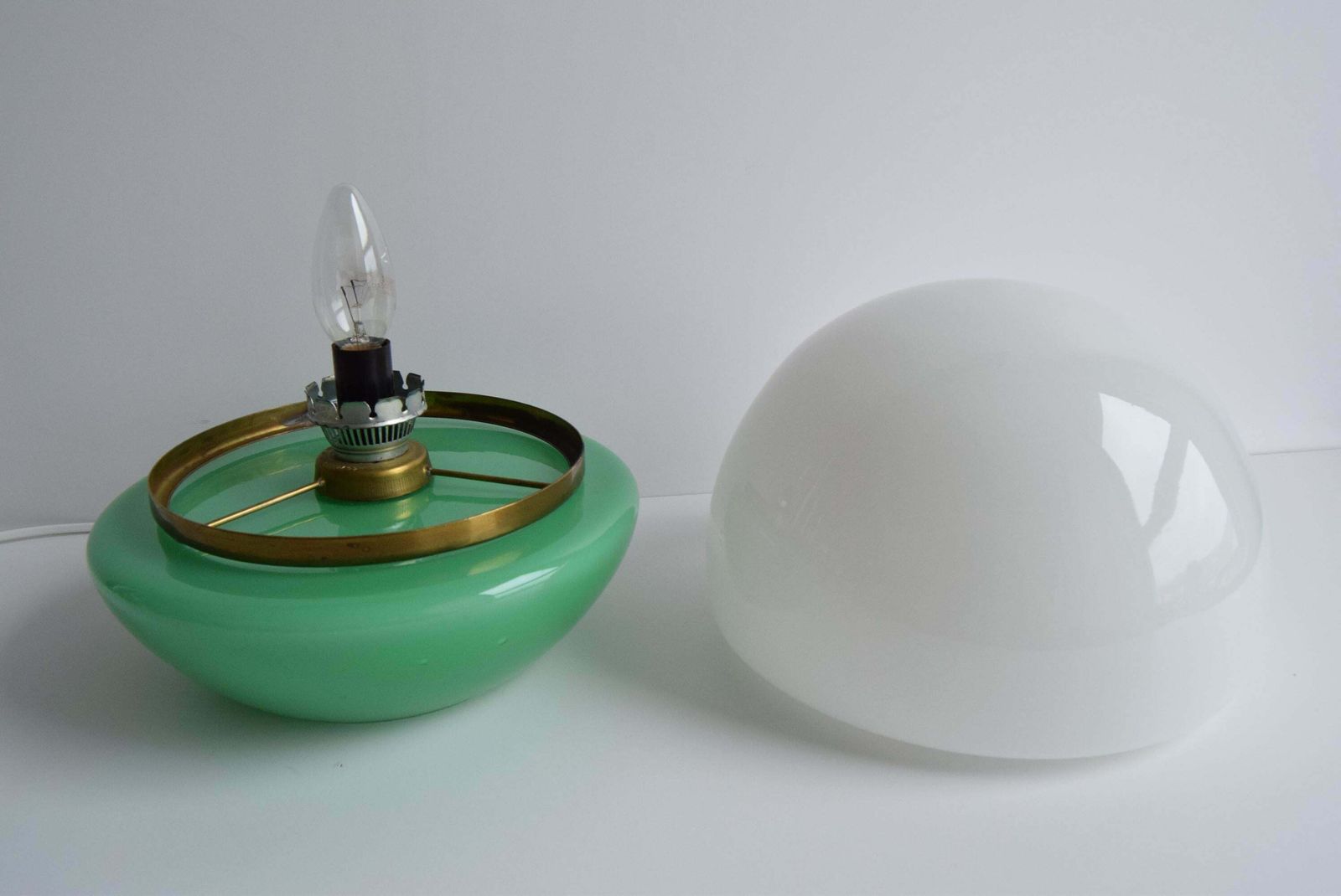 photo furniture Glass Table Lamp, By štěpán Tabera For Opp Jihlava, 1970s.