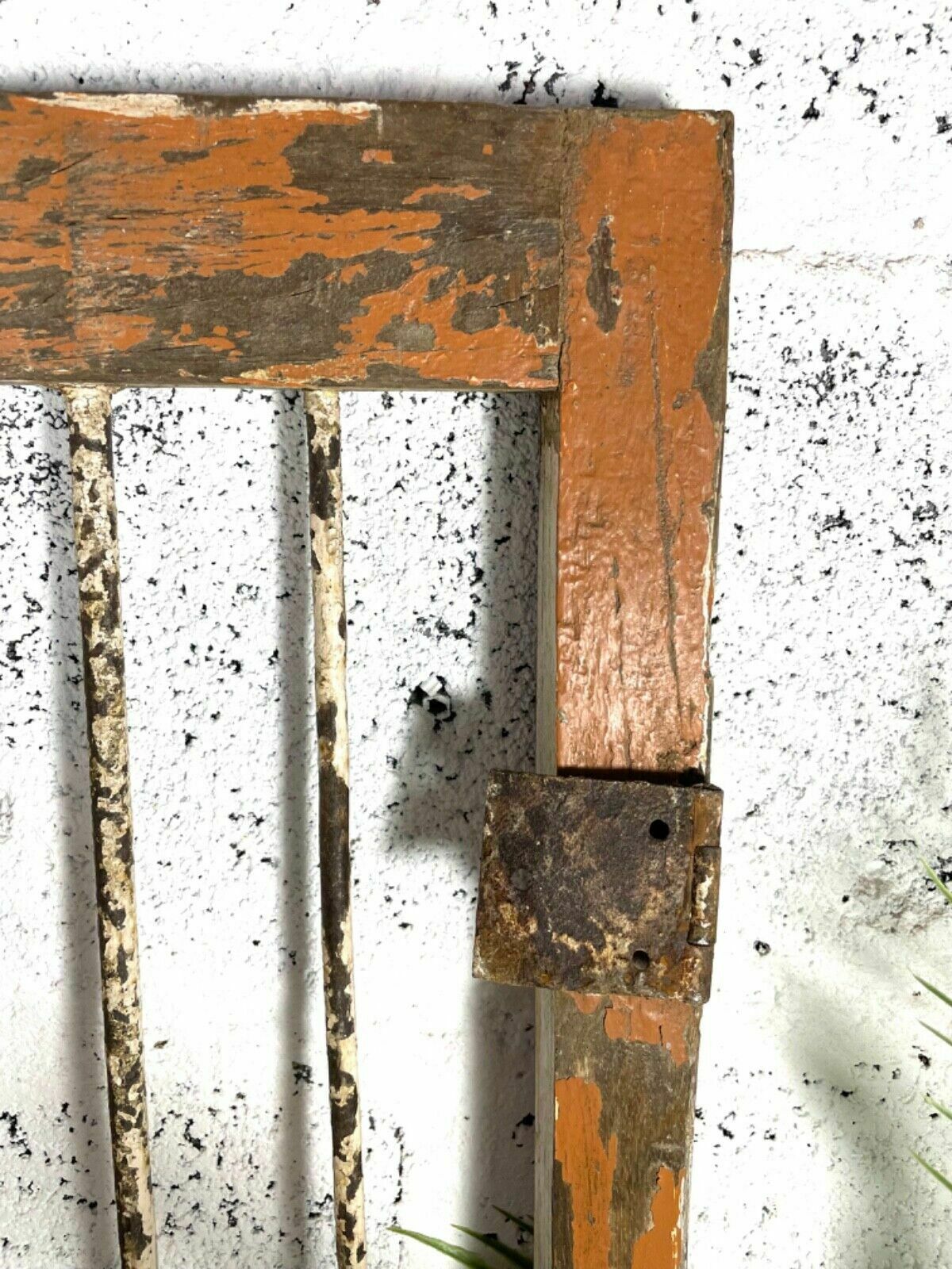 Old Pair Vintage Reclaimed Indian Wooden Iron Saloon Doors Shutters Garden Gates photo for sale