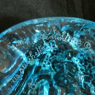photo buy Italian Murano Glass Bas Relief Tile By Gianfranco Lai Olla For Egidio Costantini, 1986
