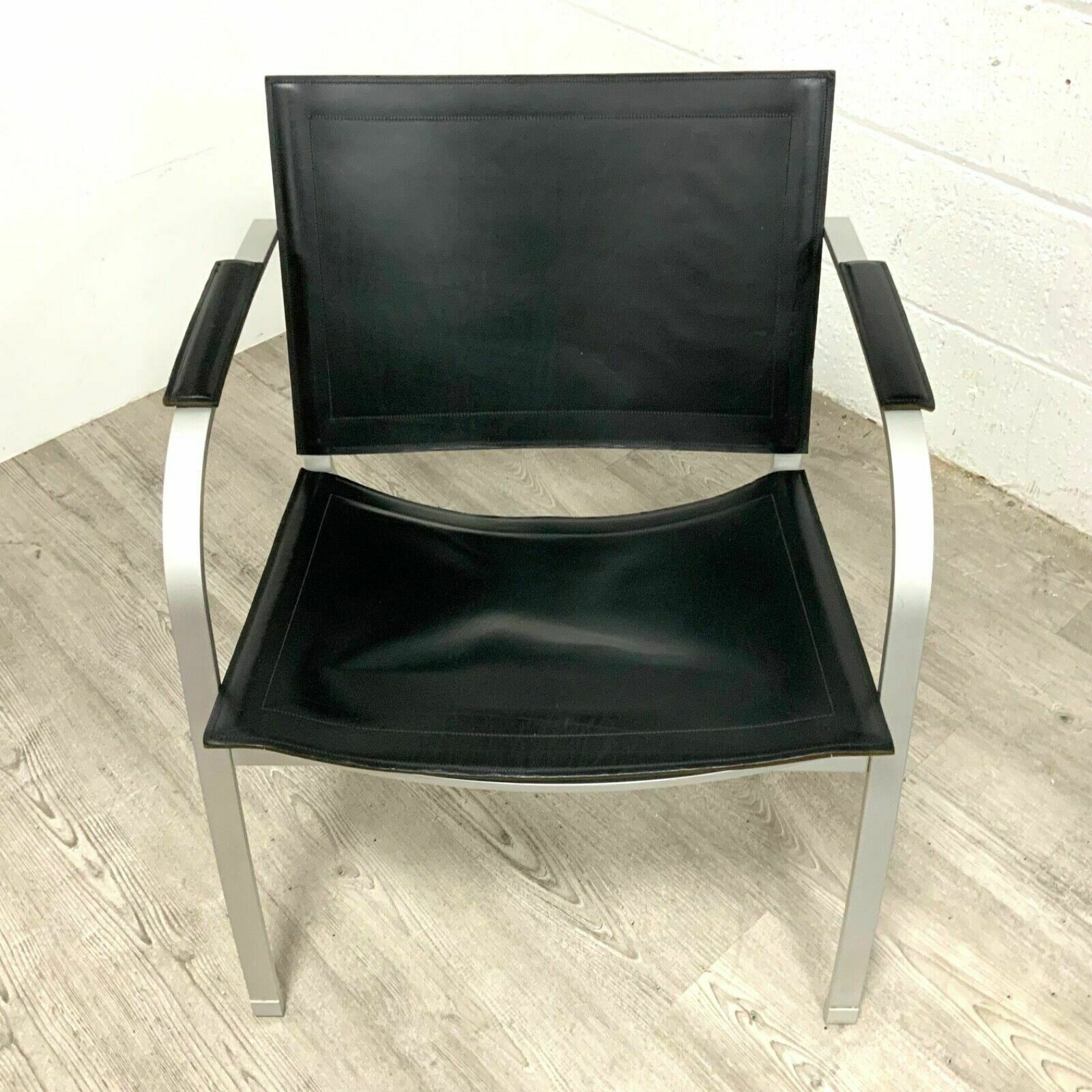 Postmodern “Stockholm” Leather Armchair By Tord Bjorklund For Ikea 1990s photo Furniture