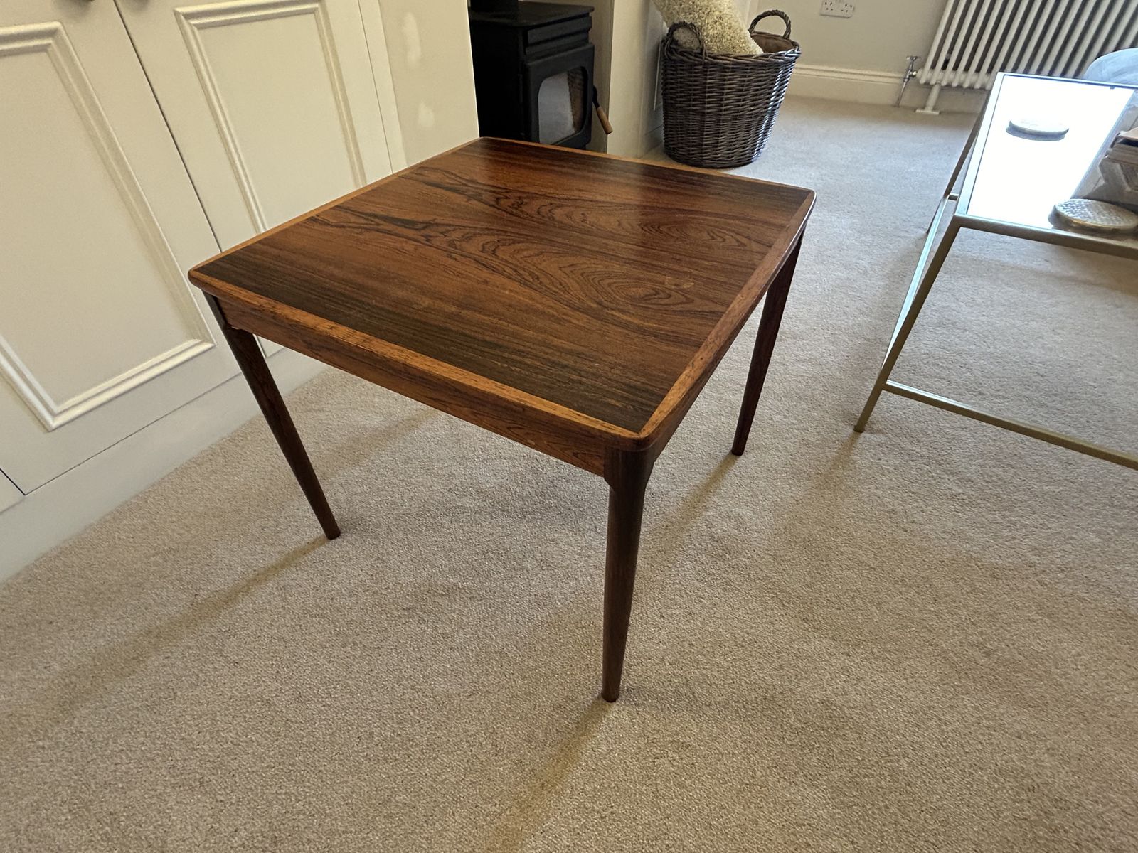 Vintage Rosewood Side Table By Yngvar Sandström For Seffle Möbelfabrik 1960s