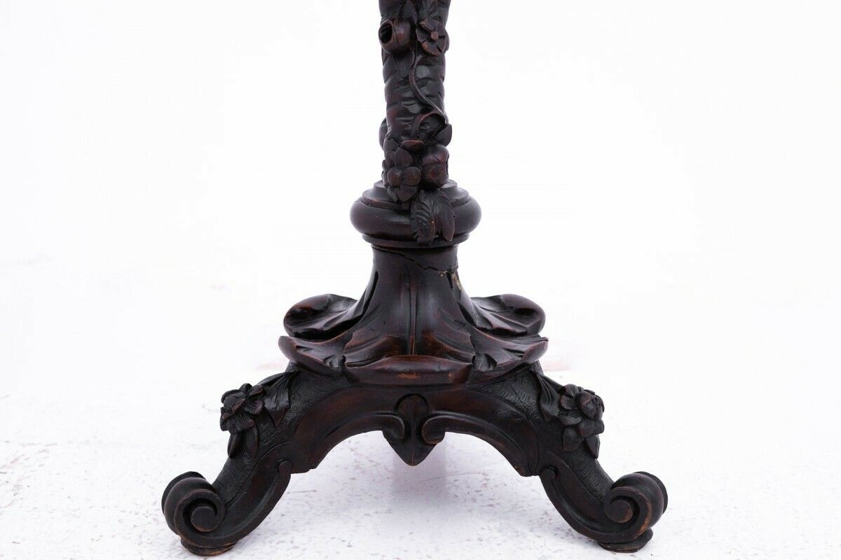 Carved Pedestal, France, Ca. 1880. photo 1187.0