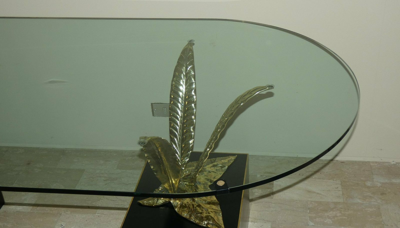 1980s Italian Bronze, Brass And Crystal Table By Gianni Versace For Versace Home photo Furniture