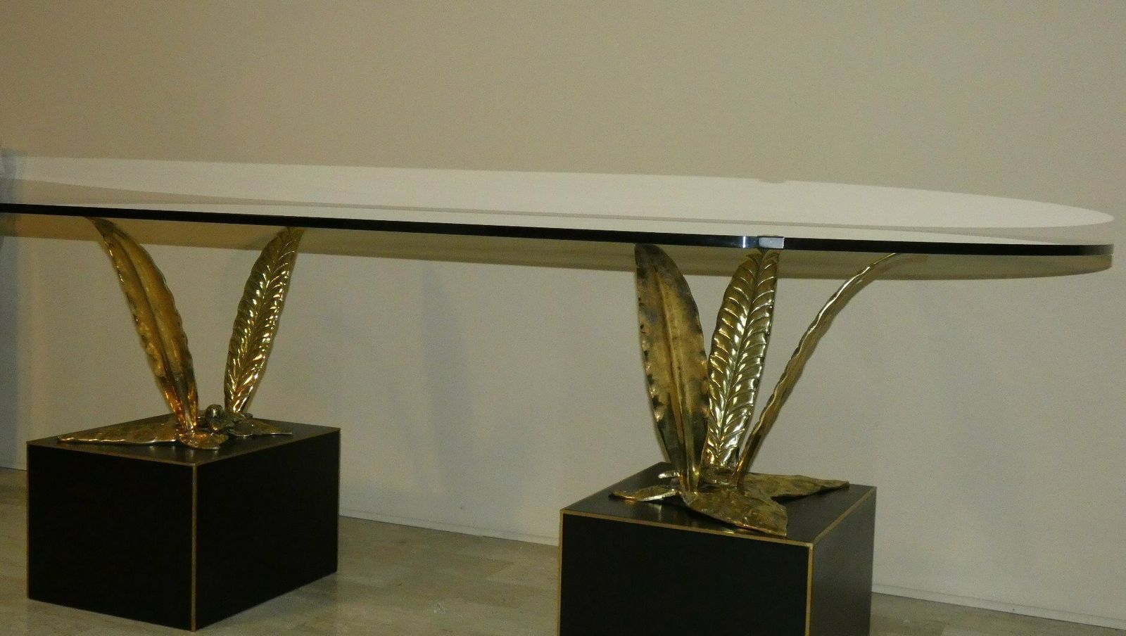 1980s Italian Bronze, Brass And Crystal Table By Gianni Versace For Versace Home photo furniture