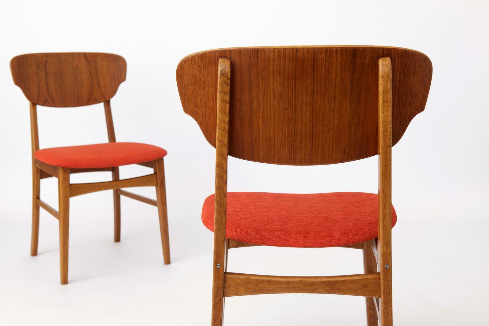 2 Of 6 Vintage Dining Chairs 1960s   Teak And Oak, Danish Design photo buy