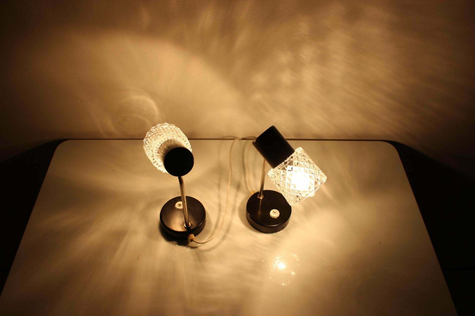 1960s Pair Of Table Lamps By Kamenický šenov, Czechoslovakia photo 548.0