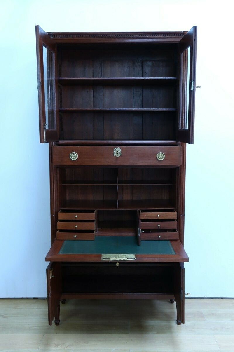 Mahogany Guillotine Secretary, Louis XVI Period – Late 18th Century photo 6600.0