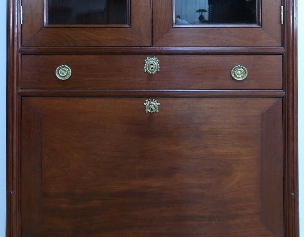 photo for sale Mahogany Guillotine Secretary, Louis XVI Period – Late 18th Century