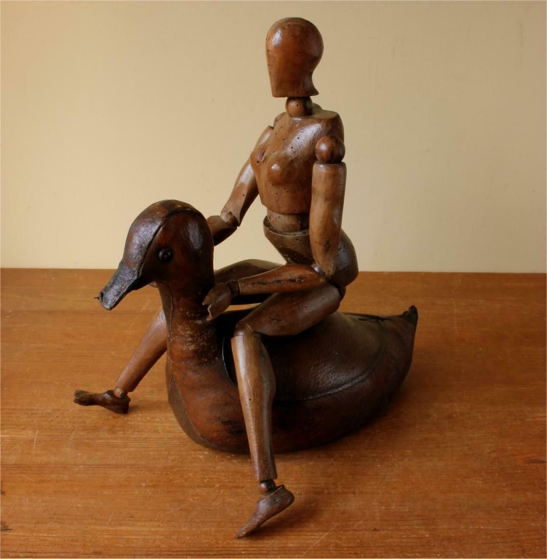 Female Artist Lay Figure. Wood Articulated Mannequin Doll. 19th Century. photo buy