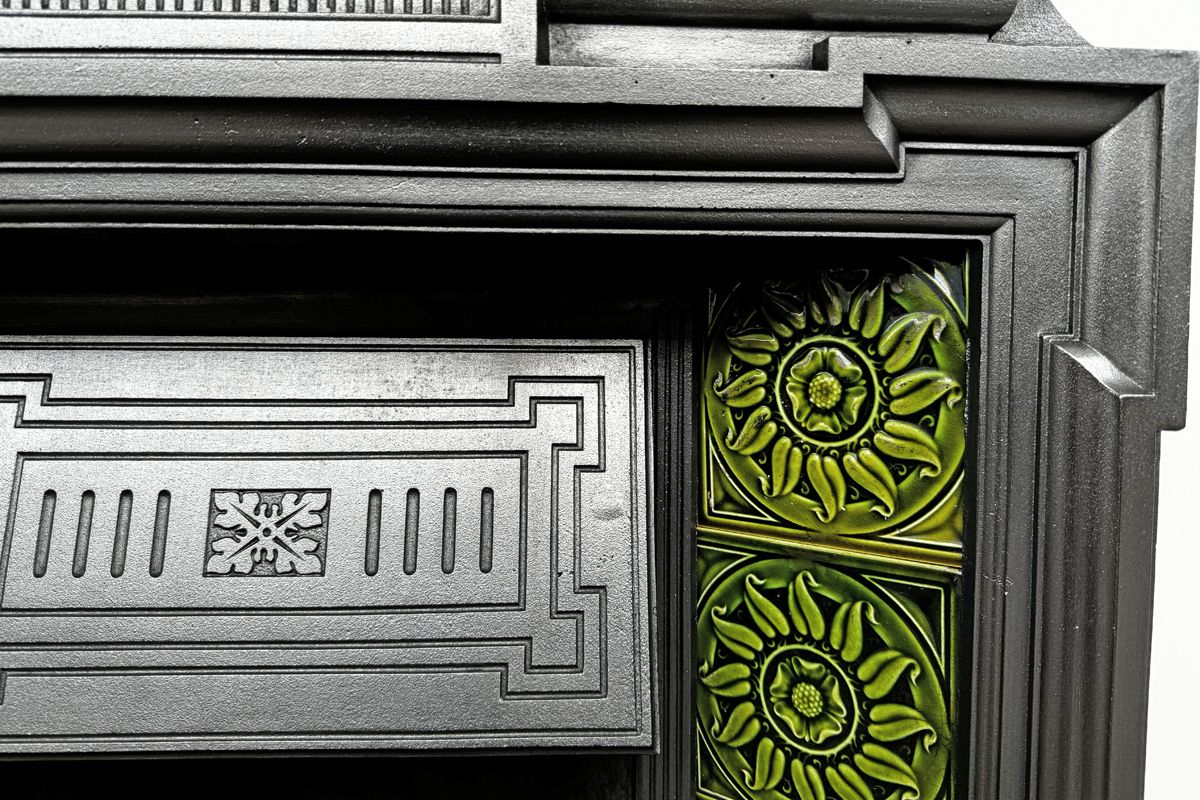 Antique Edwardian Cast Iron Fireplace photo buy