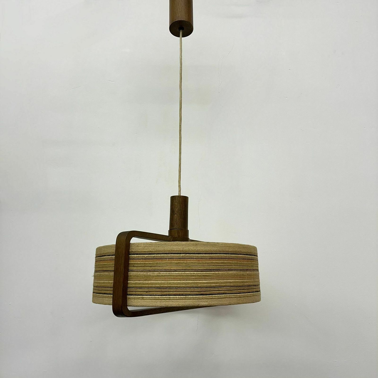Temde Leuchten Hanging Lamp Teak Wood , 1970s photo buy