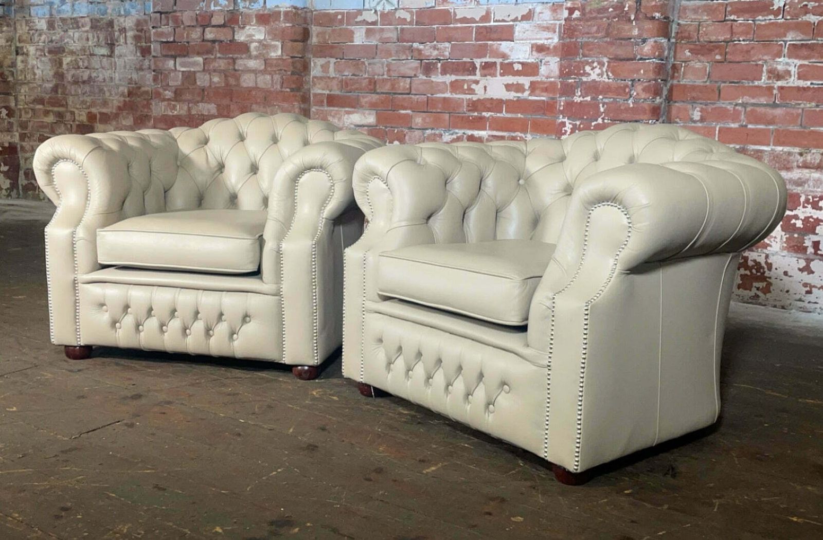 Pair Of Chesterfield Oxford Chairs photo Furniture