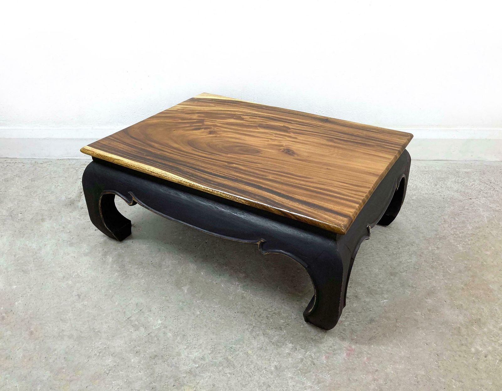 Coffee Table. Low Rustic Coffee Table. Bohemian Furniture. Solid Wood. Hand Crafted. Hand Painted. Black Coffee Table. Lounge Furniture. photo 345.0