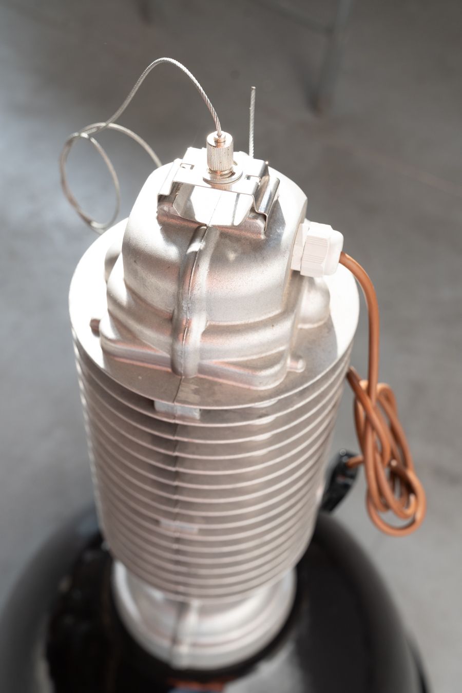 Set Of  Industrial Pendant Lamps – 1990s photo for sale