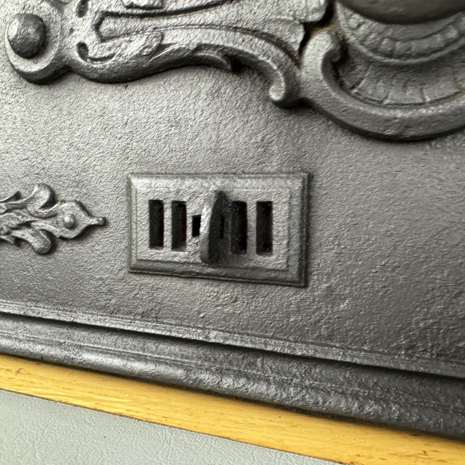Antique Cast Iron Range Door, 1800s photo 160.0