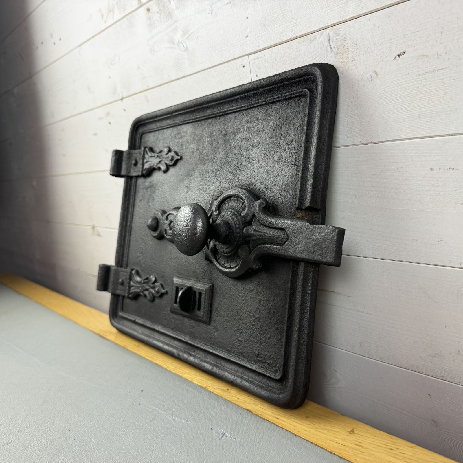 Antique Cast Iron Range Door, 1800s photo vinterior
