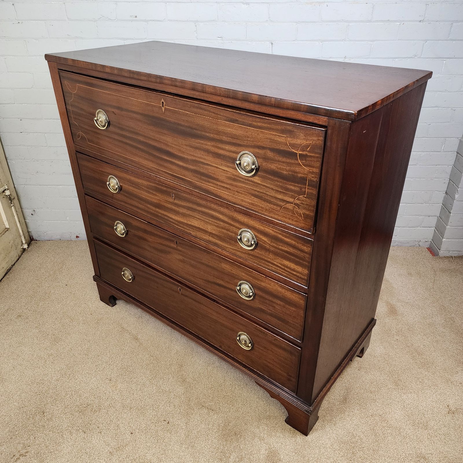 Secretaire Chest Of Drawers Georgian Mahogany Early 19th C. photo buy