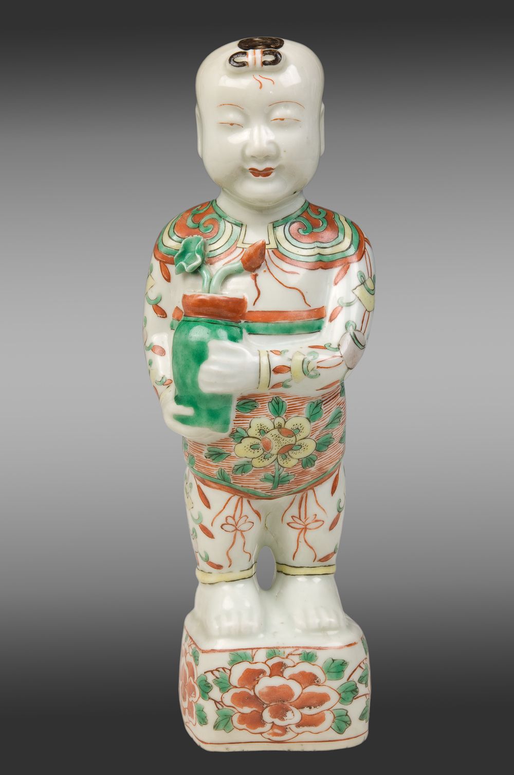 ''Ho Ho Boy'' Chinese Porcelaine Period Kang Hsi Second Half Of The 17th Century