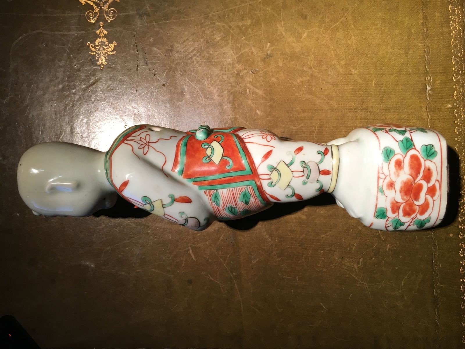 ''Ho Ho Boy'' Chinese Porcelaine Period Kang Hsi Second Half Of The 17th Century photo vintage