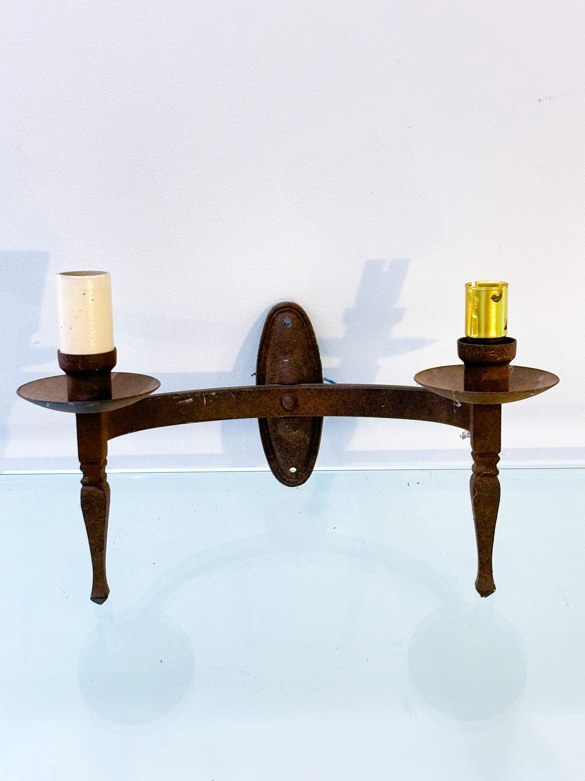 Dual Arm Iron Wall Lights