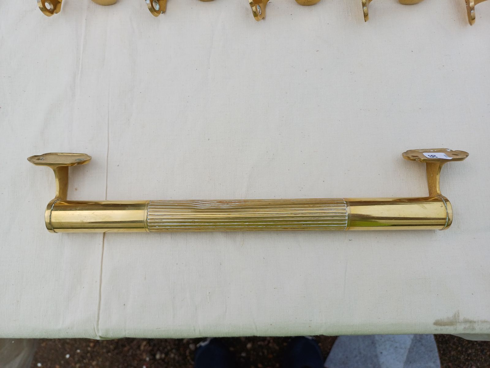 photo for sale Set Of 17 Art Deco Brass Door Bars