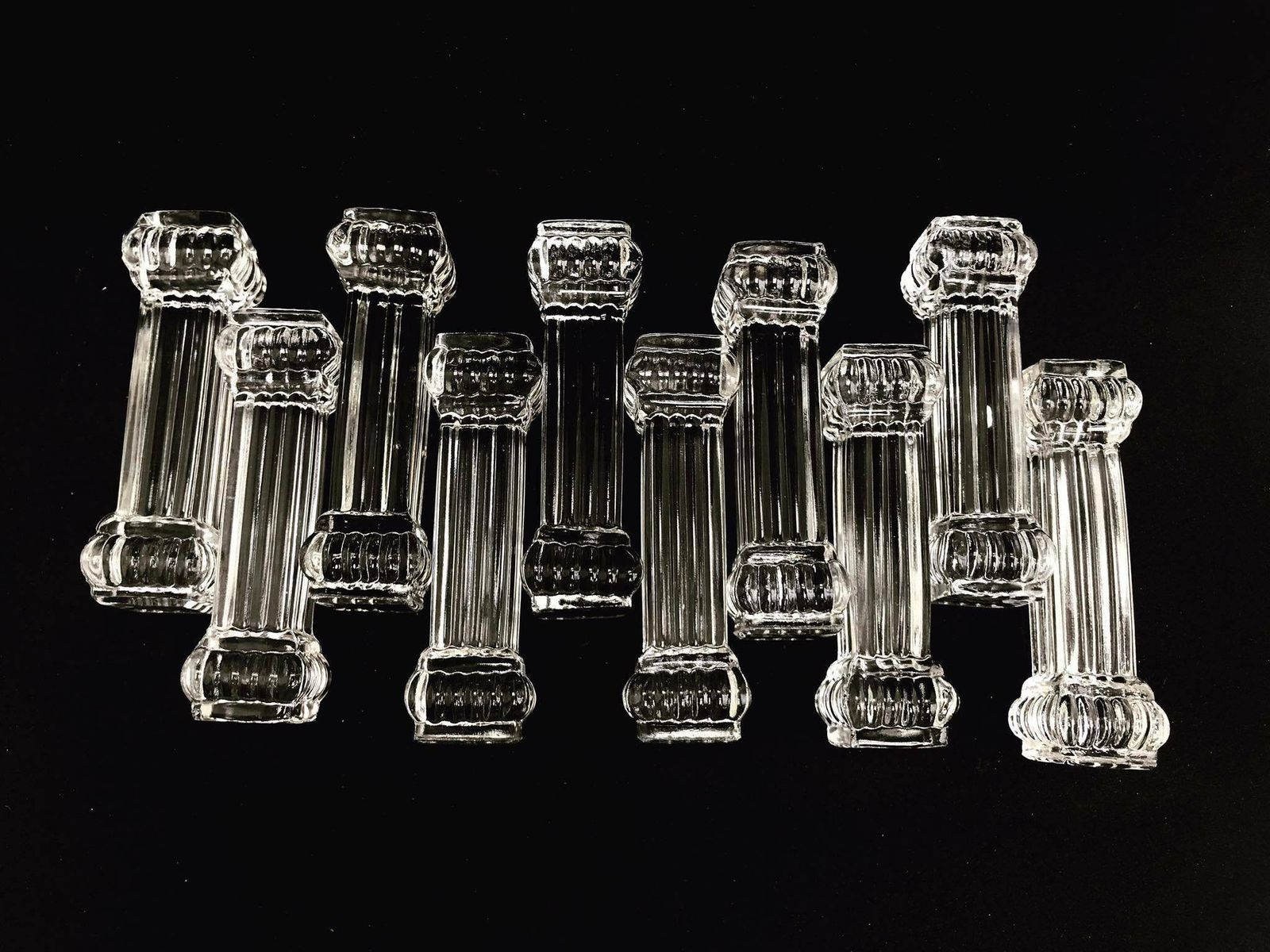 Porte-couteaux en cristal vintage, lot de 10, mid-century, porte-couteaux rétro, support couteaux de table, cadeau de Noël, cadeau de mariage photo furniture