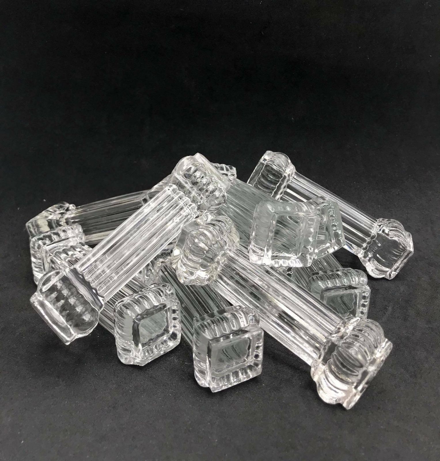Messenleggers Kristal – Vintage Set Van 10 – Mid Century – Retro Tafelhouders – Cadeau Voor Kerst Of Bruiloft photo buy