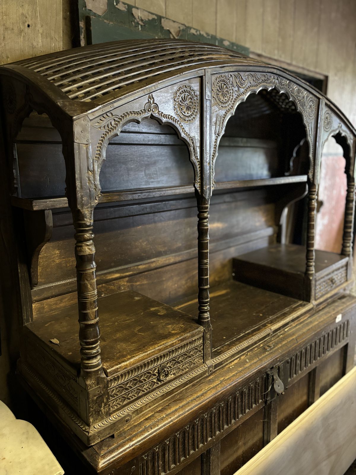 Large Anglo Indian Covered Shelf Unit photo 950.0