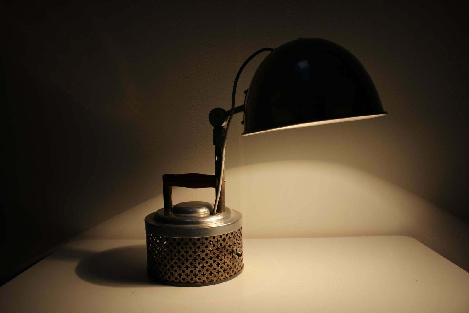 photo buy Rare Functionalist Table Lamp, Czechoslovakia, 1920's