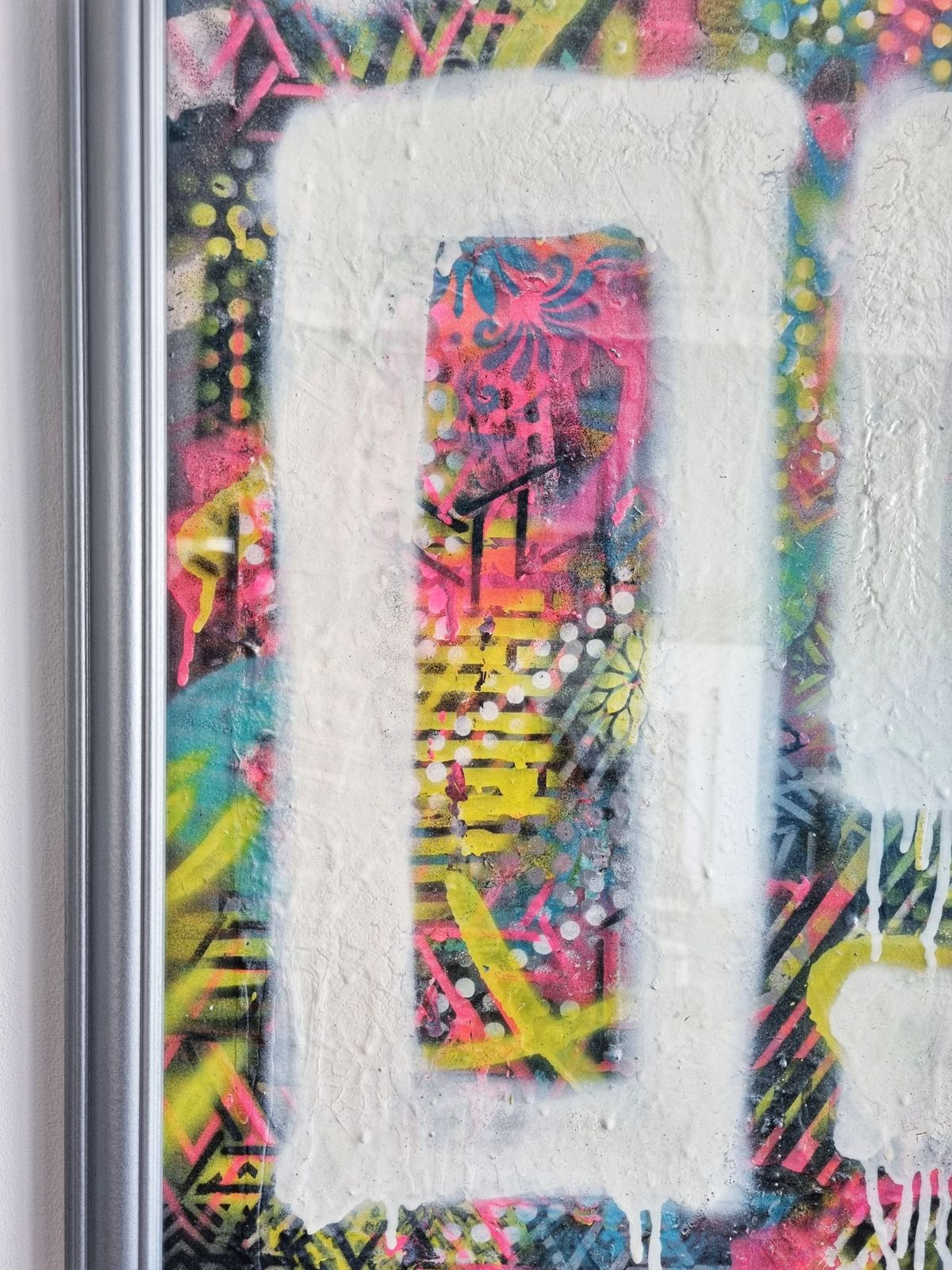 Large Original Abstract Painting By Mikey Basura photo for sale
