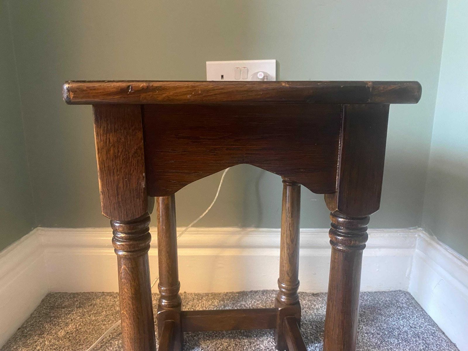 Antique Vintage Plant Stand, Side Table, Coffee Table, Occasional Table photo vinterior
