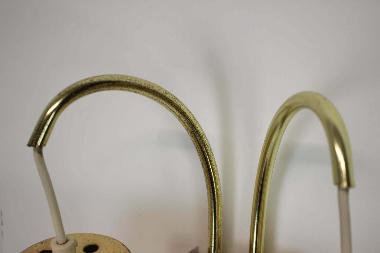 photo buy 1970s Pair Of Two Wall Lamps With Glass Shades, Germany