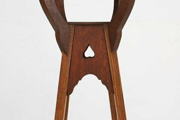 Art Deco Piedestal Or Console Table In Oak, France, 1940s photo Furniture