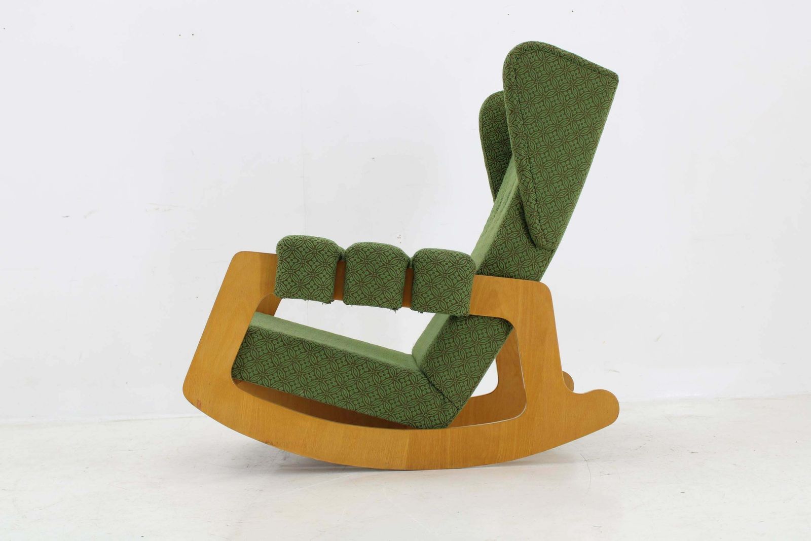 1970s Large Rare Brutalist Rocking Chair, Czechoslovakia photo 1260.0
