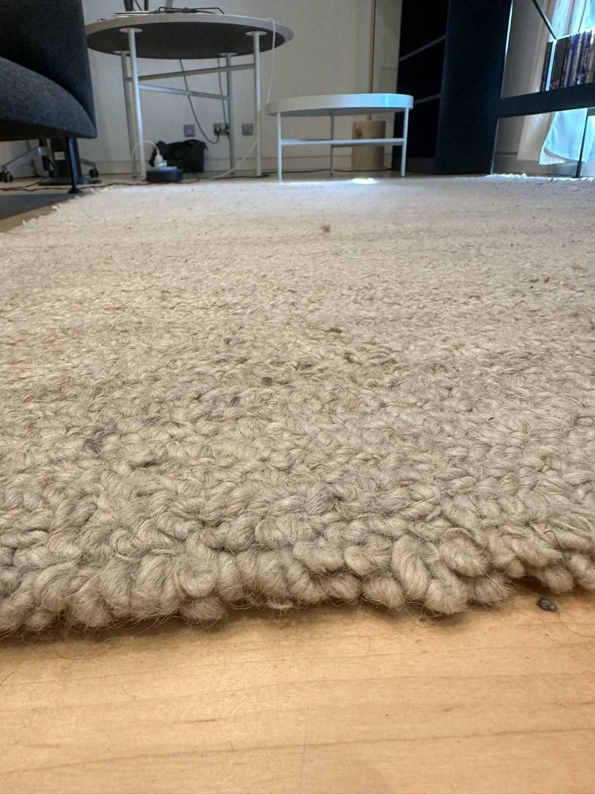 Ferm Living Shade Loop Rug (Wool, Beige)   200x300   Costs £1,000 New photo Textiles