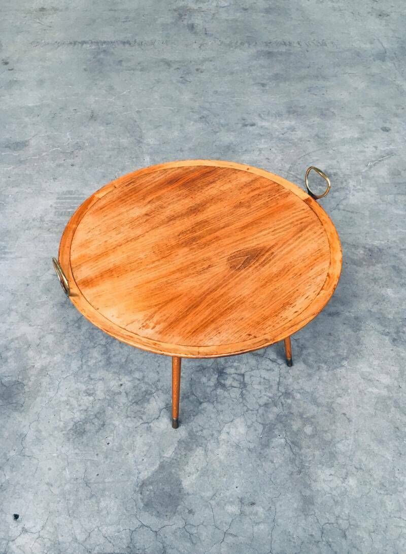 Midcentury Modern Design Tray Coffee Or Side Table, Italy 1960's photo Furniture