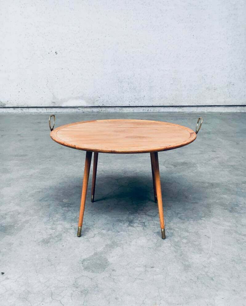 Midcentury Modern Design Tray Coffee Or Side Table, Italy 1960's photo vinterior