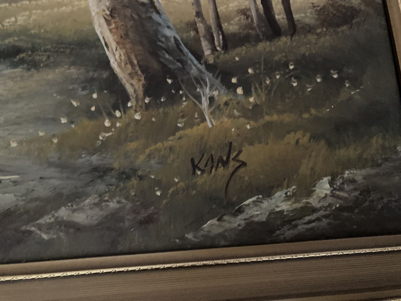 Original Landscape Oil Painting By Kanz photo for sale