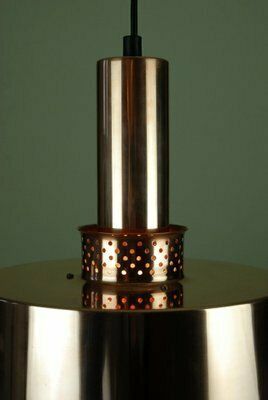 T292 Ceiling Lamp In Copper By Hans Agne Jakobsson For Hans Agne Jakobsson Ab Markaryd, 1950s photo vintage