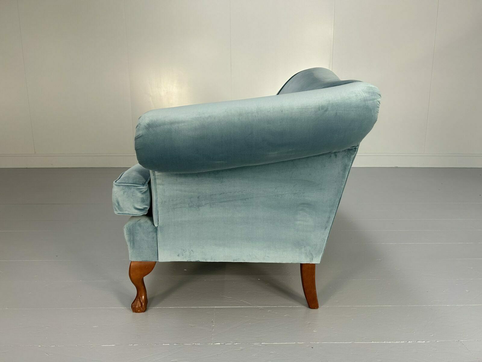 Wesley Barrell “Marlborough” 3 Seat Sofa – In Pale Blue Velvet photo 2400.0